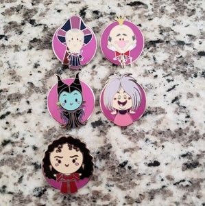 Disney World of Evil Villains Trading Pin Bundle